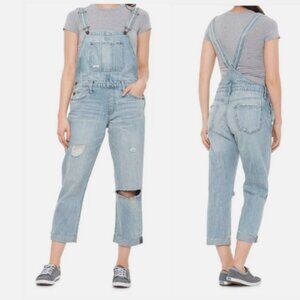 Lucky brand Distressed Boyfriend Denim Overalls Size M